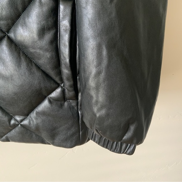 Revolve Pistola Callista Puffer Jacket Removable Sleeves Black Size Large - Picture 7 of 16